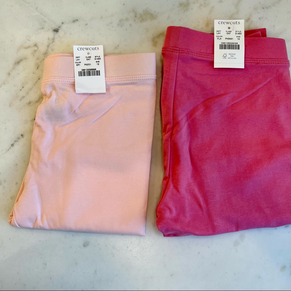 J Crew Crewcuts Girls' everyday leggings 2 pairs